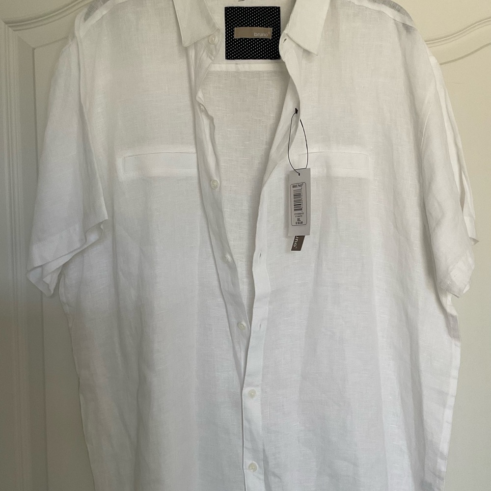Classic White Button-Down Shirt for Men